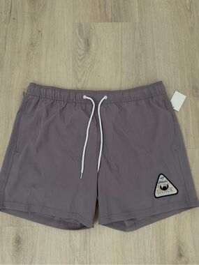 Disney stitch Men's  Gray Elastic Waist Drawstring Swim shorts